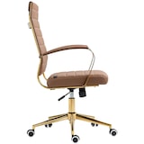 thumbnail of Sedia da ufficio in similpelle Havanna marrone chiaro