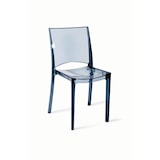 thumbnail of Set di 4 sedie B-side moderne in policarbonato fume', impilabili. Marchio Grandsoleil.  48x50x81,5