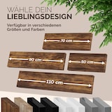 thumbnail of Casaria Schweberegal 110cm dunkle Eiche