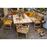 thumbnail of Gartenmöbel Set 4tlg mit Eckbank Teak Gartentisch ausziehbar 120-170 cm MADERA/CARACAS