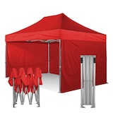 thumbnail of RAY BOT Gazebo pieghevole 4x6 rosso Exa 55mm alluminio con laterali. Gazebo rapido e automatico.