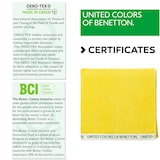 thumbnail of Benetton - Asciugamano 90x160 cm 380 g/mq 100% cotone velluto giallo arcobaleno