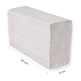 thumbnail of Papierhandtuch 1-lagig 100% Recyclingpapier Z-Interfold Weiss 24x23 cm 3000 Blatt
