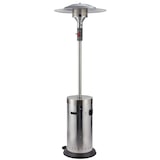 thumbnail of METRO Professional Gasheizstrahler GHP5000G, Edelstahl, Ø 76 x 218 cm, Kippschutz-Abschaltautomatik, Druckminderer, fahrbar, silber