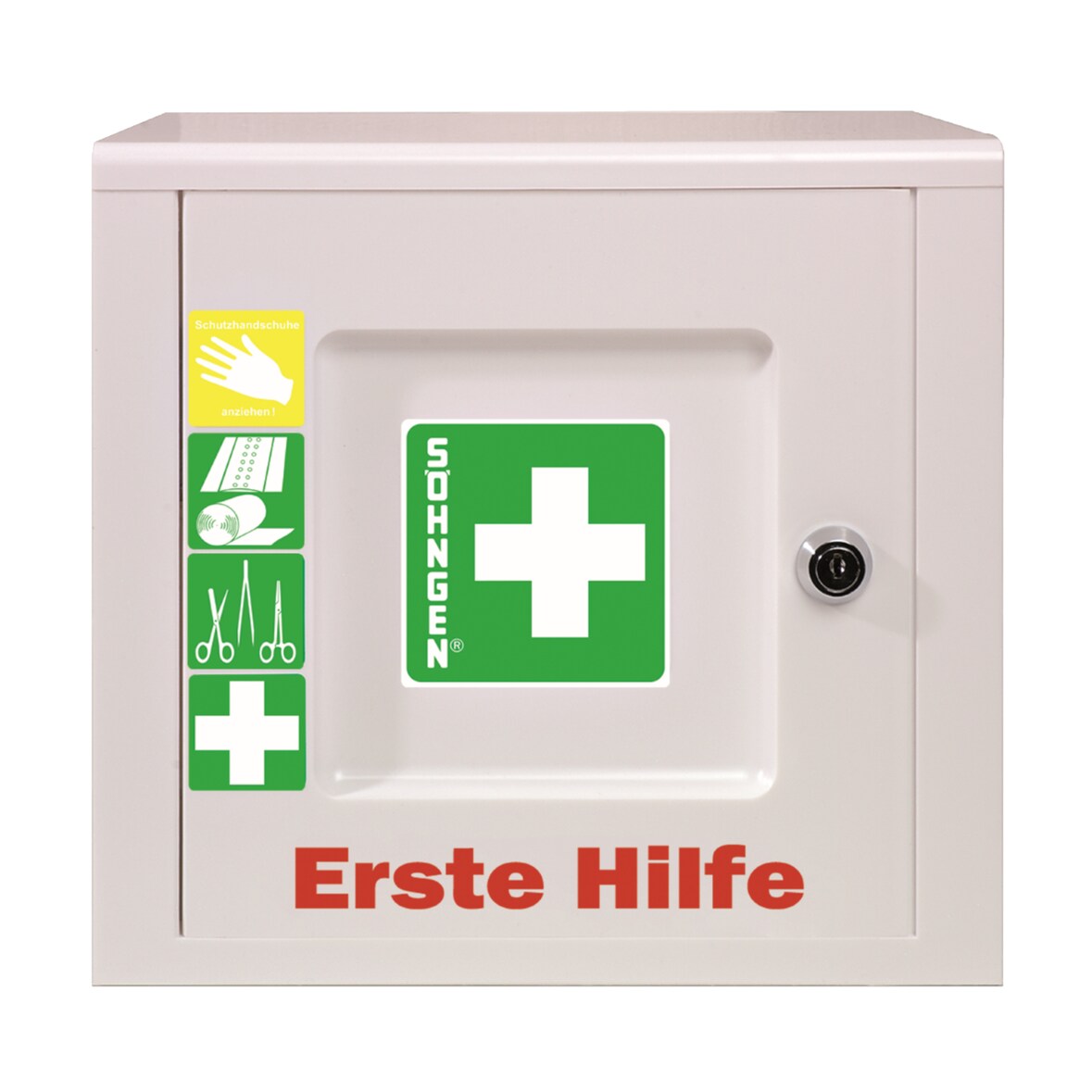 Erste Hilfe Schrank PICCOLO 5001024 DIN 13157 gefüllt weiß