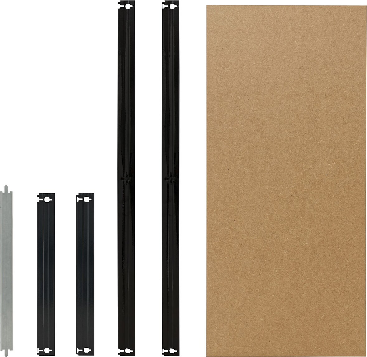 shelfplaza BLACK 110x50 cm Fachboden-Set in schwarz für BLACK Schwerlastregale mit 175 kg Traglast pro Boden