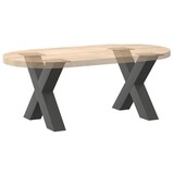 thumbnail of vidaXL Couchtischbeine X-Form 2 Stk. Anthrazit 60x(42-43) cm Stahl