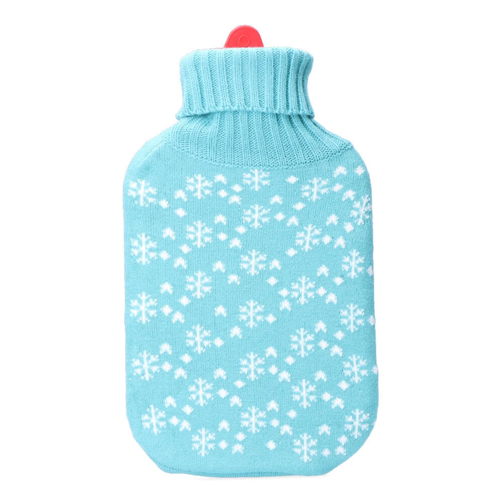 BOLSA DE AGUA AZUL COPOS BLANCOS 2 l