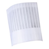 thumbnail of 266 - Einweg Papier-Kochmütze, flach, B 28 x H 25 cm. : weiß Papier (Einweg-Kochmützen)