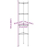 thumbnail of vidaXL Tomatenkooi 2 st 154 cm staal en polypropeen