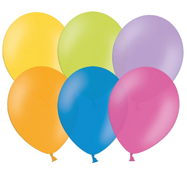 10 bunte Luftballons