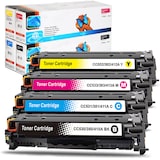 thumbnail of 4 TonerSet für HP Color LaserJet CP2025 Series Tonerkassetten kompatibel HP-304A alle Farben von Gigao