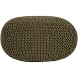 thumbnail of LABEL51 - Poef gebreid 70 cm legergroen