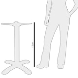 thumbnail of Bolero tafelonderstel met gietijzeren voet 72 cm hoog
