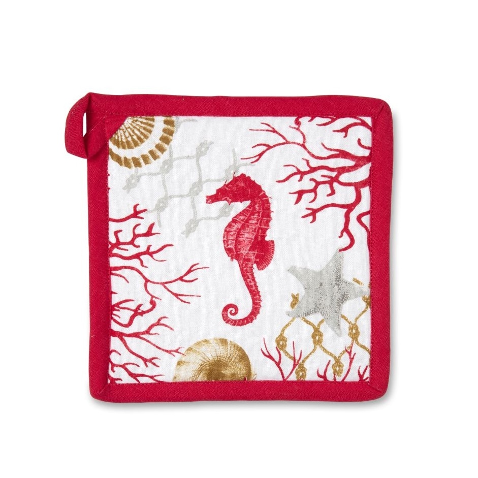 Excelsa Topflappen Coral Baumwolle 20x20 cm Mehrfarbig