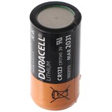 thumbnail of Duracell CR123A Photobatterie CR123 A Lithium Batterie DL123A, Abmessungen 34,5 x 17mm
