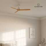 thumbnail of Santa Elena Smart Deckenventilator 52` 10260m³/h Echtholzflügel 6 Stufen Fernbedienung App-Steuerung Ahorn 132