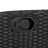thumbnail of vidaXL Gartensessel mit Fußteil, Gartenstuhl Verstellbare Rückenlehne Fußteil, Sessel Stuhl Stahlrahmen, Gartenmöbel, Schwarz Poly Rattan
