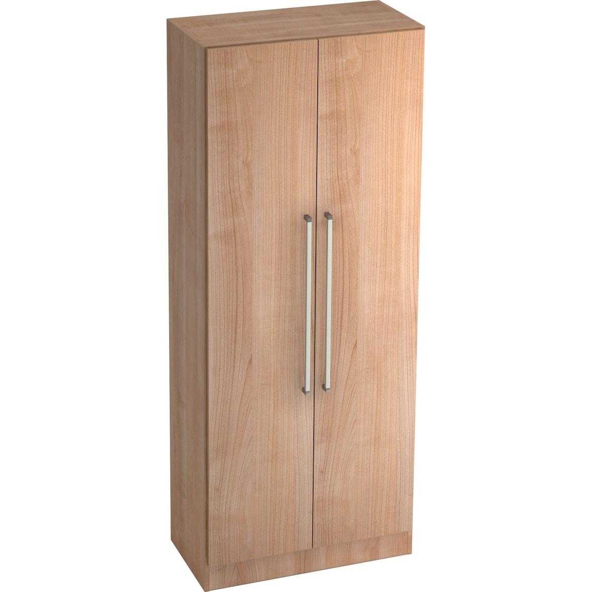 Garderobenschrank Solid 5OH BxTxH 80x42x200,4cm Griff CE Nussbaum/Nussbaum