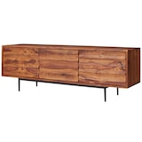 thumbnail of Industrial-Stil TV Lowboard, Massivholz und Metall, für TVs bis 55 Zoll, Handgefertigt. 147x38x50 cm | Kadima Design