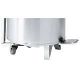 thumbnail of EURAST - Roestvrijstalen vuilnisbak van 95 liter, met deksel en wielen - 450x450x685 mm - 16505062