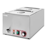 thumbnail of Bain Marie 2 x GN-1/2 roestvrij staal met aftapkraan, nauwkeurige warmtebehoud - ideaal voor horeca en catering - Equipementpro
