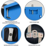 thumbnail of PROREGAL Stahlschrank BEE mit 6 lackierten Fachböden | HxBxT 195x92x50cm | Grau-Lichtbau | Werkstattschrank Werkzeugschrank Aktenschrank