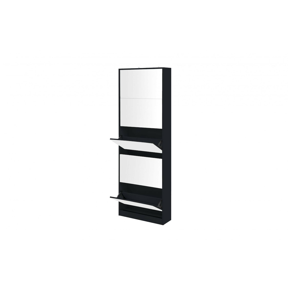 Feel Furniture - Schoenenkast met spiegel - 5 Laden - Zwart