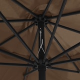 thumbnail of vidaXL Parasol met metalen paal 390 cm taupe