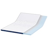 thumbnail of vidaXL Matratzenpads Weiß und blau 160 x 200 cm Gel-Speicherschaum