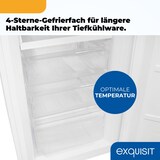 thumbnail of Exquisit Kühl-Gefrierkombination, Kühlschrank mit Gefrierfach, 247 Liter, Schnellgefrieren, 4 Ablagen, KGC5250-85-NF-040D weiss