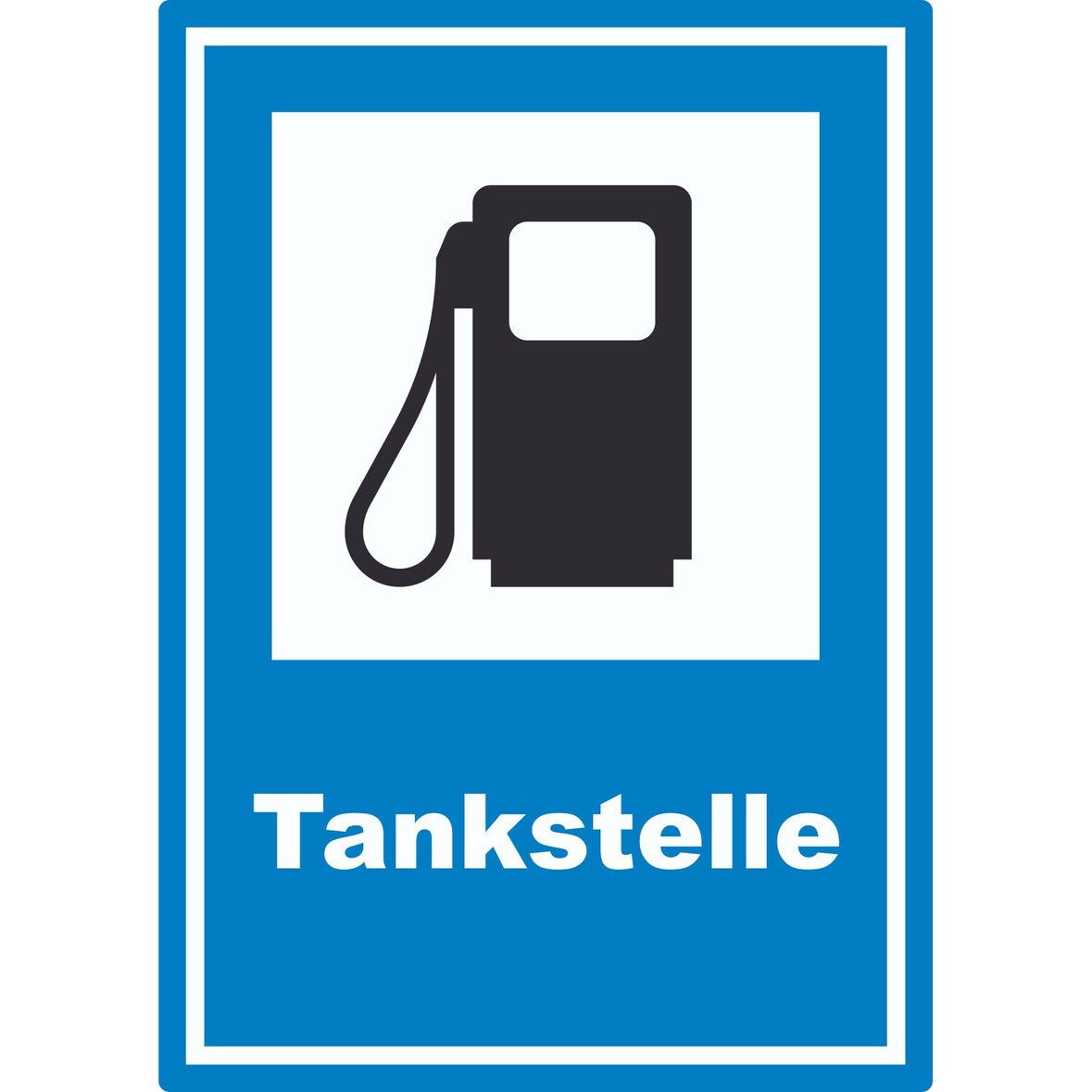Tankstelle Aufkleber A9 (37x52mm)
