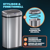 thumbnail of MONZANA® Sensor Mülleimer 58 L Wasserdicht Automatik Eckig Küche Abfalleimer Müllbehälter Edelstahl