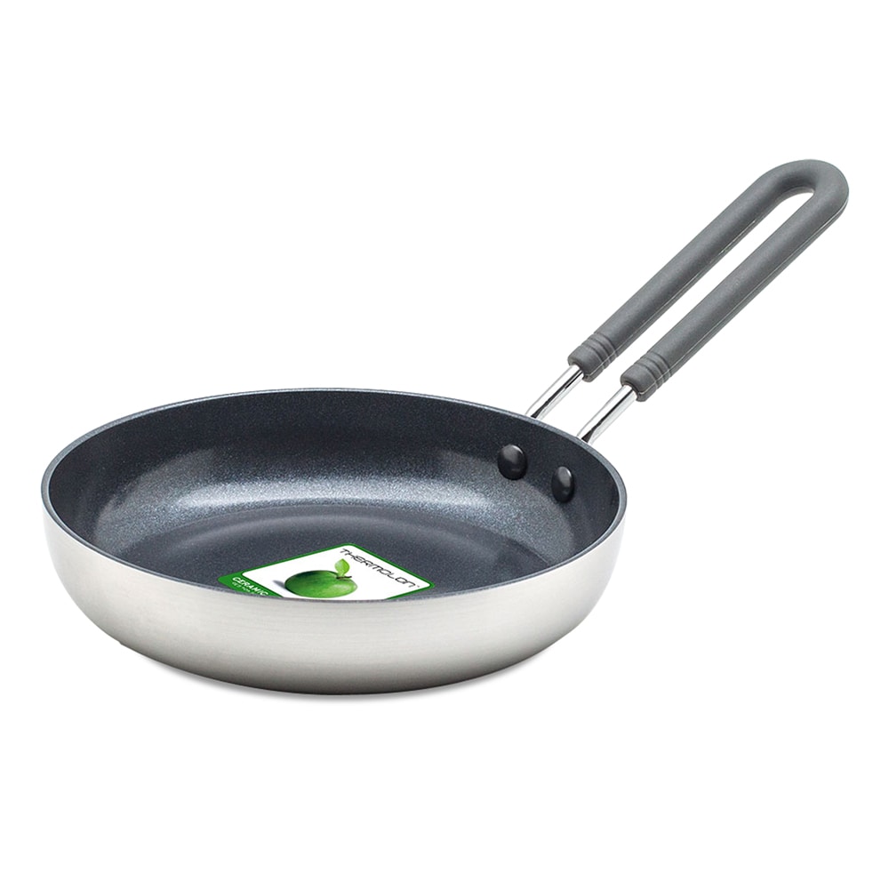 Mini poêle à frire 14cm -  Argent / Métallique Rond Céramique Greenpan 25.00x14.00 cm