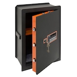 thumbnail of ARREGUI Plus C 181080 Caja fuerte de empotrar con cerradura certificada de llave y codigo, Caja doble Seguridad Fundo extensible, 52 x 38,5 x 20/30 cm