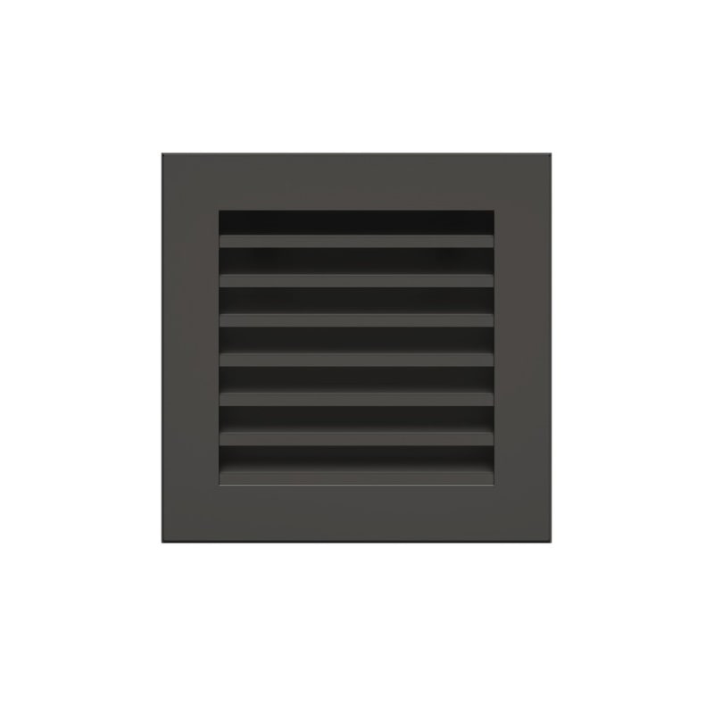 Schwarzes Kaminlüftungsgitter – Hide 17x17