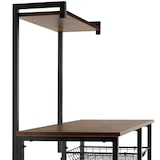 thumbnail of tectake Estantería para cocina Crawley 90x40x131,5cm  Madera Industrial Oscura, Rústica