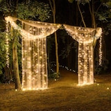 thumbnail of Rideau lumineux extérieur H4m x L1m 192 MaxiLED blanc chaud prolongeable 24V professionnel Lotti