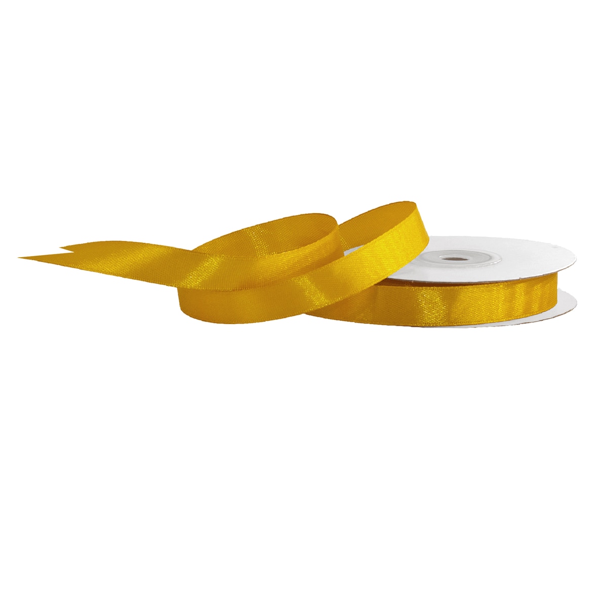 12mm Satinband 25m Schleifenband Geschenkband Dekoband Stoffband Bastelband Gold
