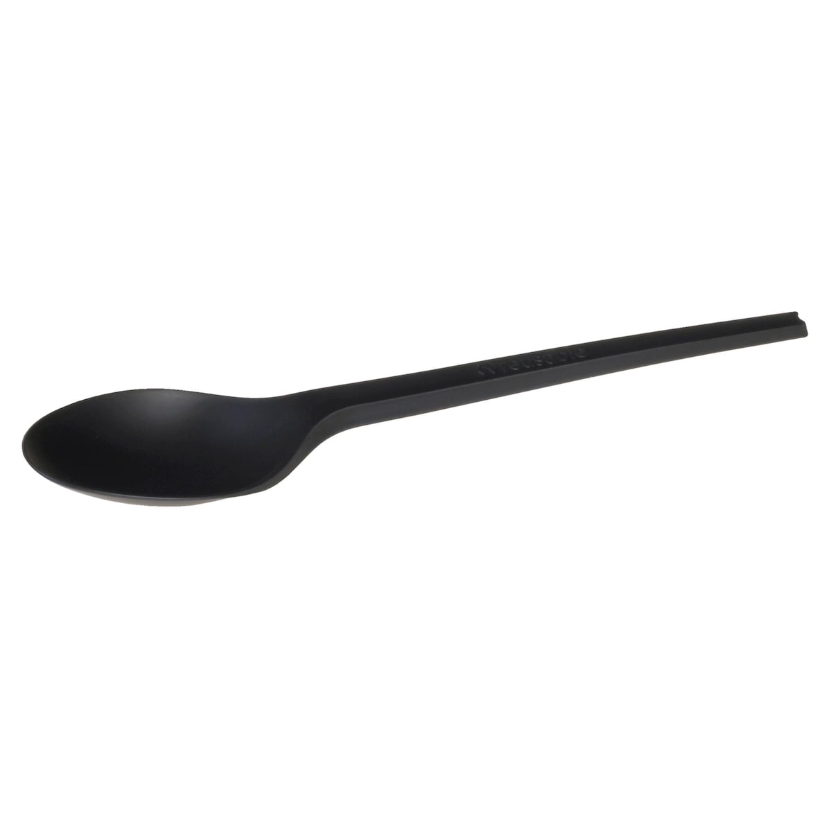 Bio Mehrweg-Löffel schwarz 16,5 cm CPLA, kompostierbar Karton (1.000 Stück)
