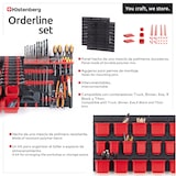 thumbnail of Kistenberg Orderline Werkzeugpanel 16,5x40x40 cm in Schwarz und Rot