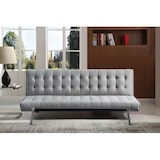thumbnail of Sofá cama 2 Plazas Clic Clac NAHIA terciopelo 168x69cm Gris
