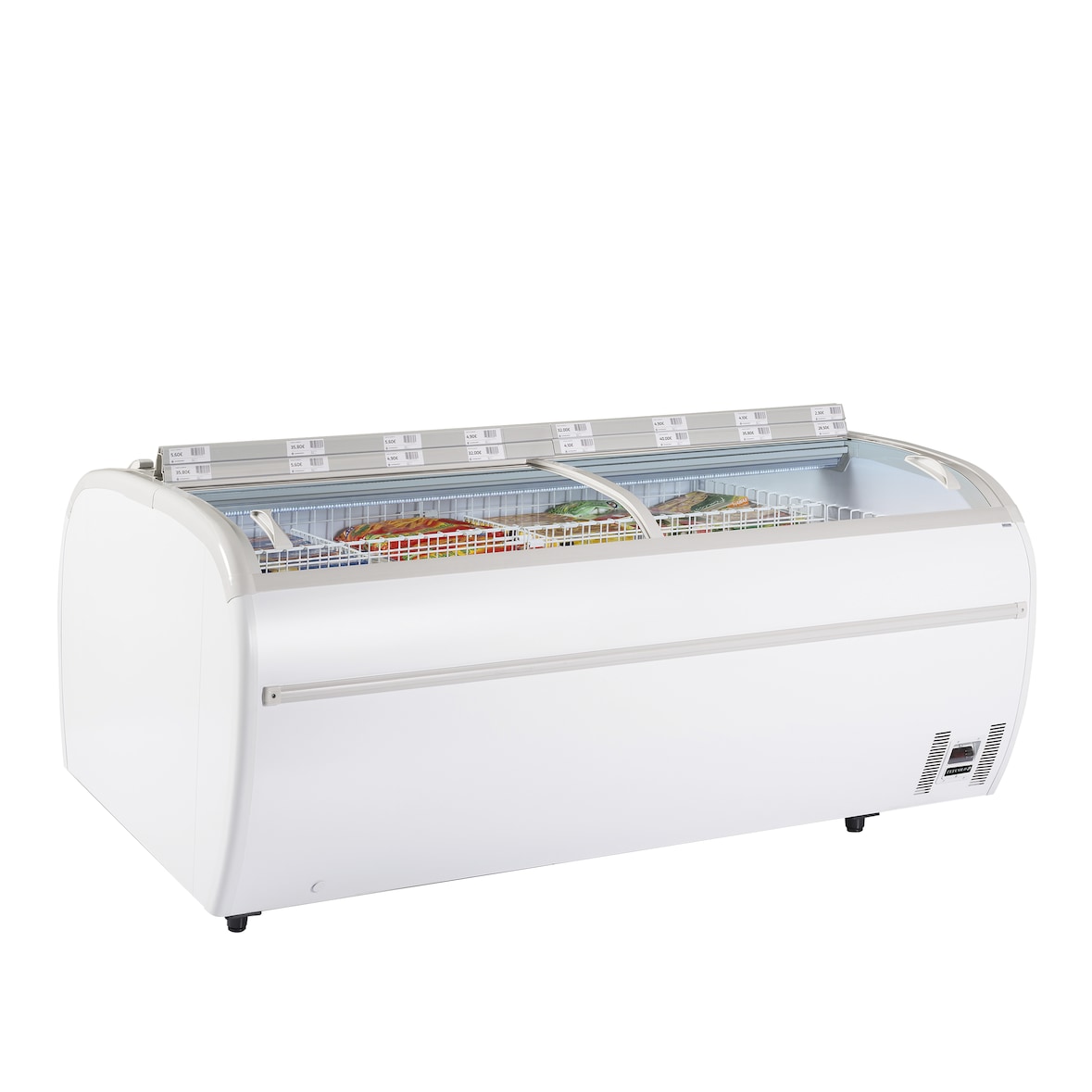 Réfrigérateur / congélateur de supermarché 1255 L - Blanc | Tefcold - TWIN220-CF