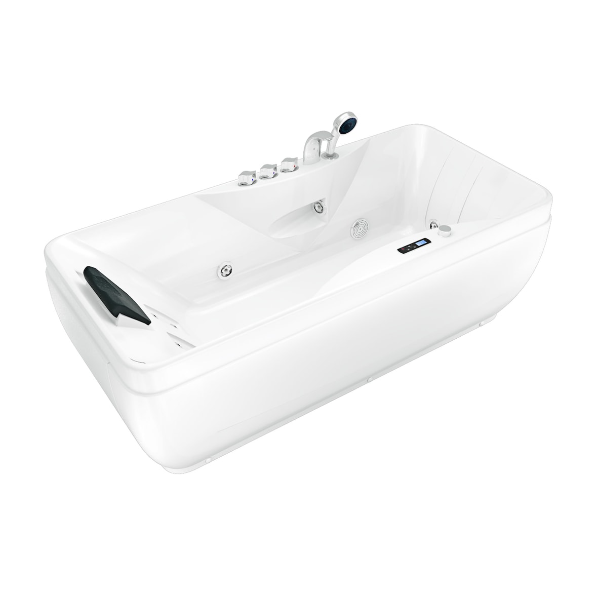 Whirlpool Pool Badewanne Wanne W49-PL 170x80cm mit Farblichtherapie