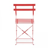 thumbnail of Set di 2 sedie pieghevoli in acciaio rosso - Oviala