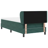 thumbnail of vidaXL Boxspringbett mit Kopfteil Dunkelgrün 90 x 200 cm Samt