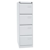 thumbnail of BISLEY Light Hängeregistraturschrank mit Schloss aus Metall in verkehrsweiß, 4 Schubladen, einbahnig - Hängeregisterschrank abschließbar,