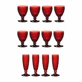 thumbnail of Villeroy & Boch Boston Coloured Weißwein- & Sektgläser Set 12er Set rot