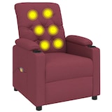 thumbnail of vidaXL Massagesessel Weinrot Stoff