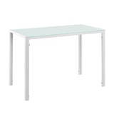 thumbnail of Helloshop26 - Conjunto de mesa e 4 cadeiras mesa de jantar com 4 cadeiras metal madeira plástico 105 cm x 60 cm x 75 cm vidro 03_0006940